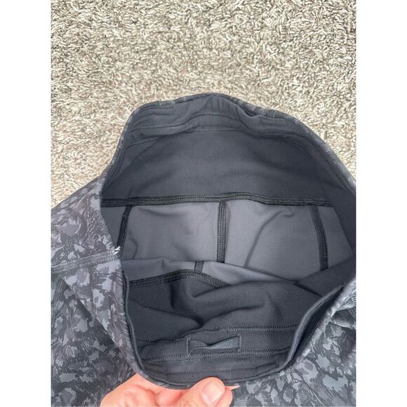 Lululemon Pace Rival High-Rise Crop 22" Leggings Black Multi Size 4 Running - Picture 5 of 11